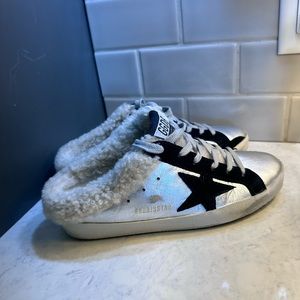 Golden Goose Super Star Slides women’s size 8 Never worn!
